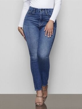 Good American Good Curve High Waisted Skinny Jeans